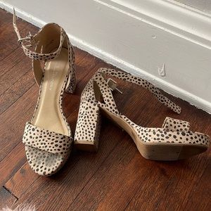 Chinese Laundry Cheetah Platform Heels